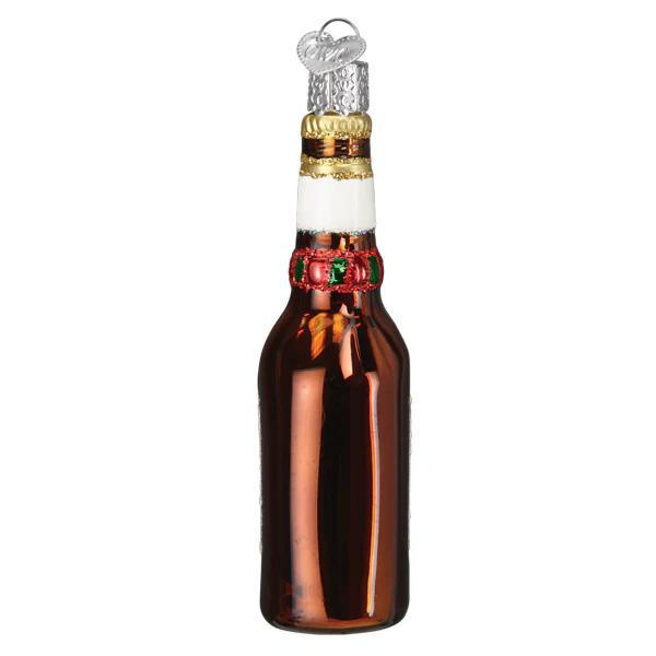 Ornament - Blown Glass - Holiday Miller Lite Bottle
