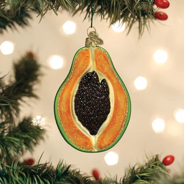 Ornament - Blown Glass - Papaya