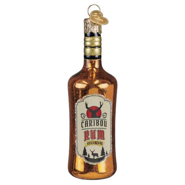 Ornament - Blown Glass - Rum Bottle
