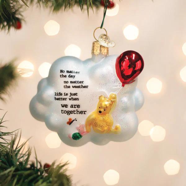 Ornament - Blown Glass - Winnie and Piglet Together