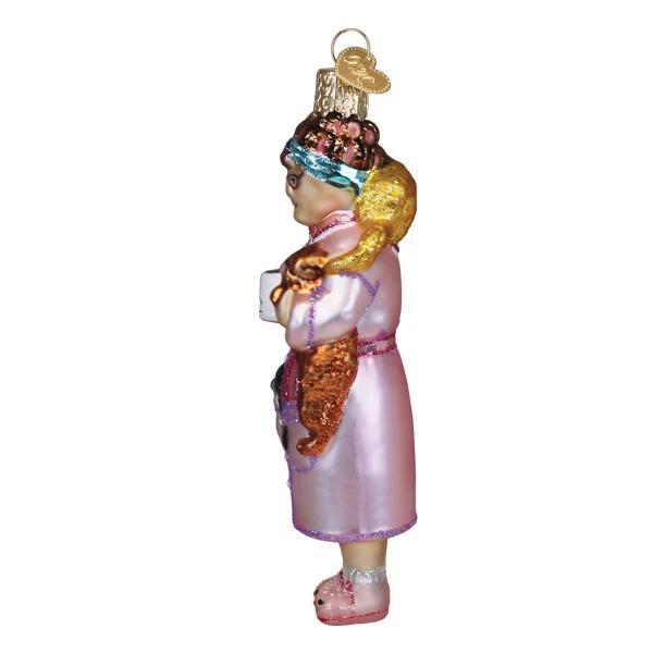 Ornament - Blown Glass - Cat Lady