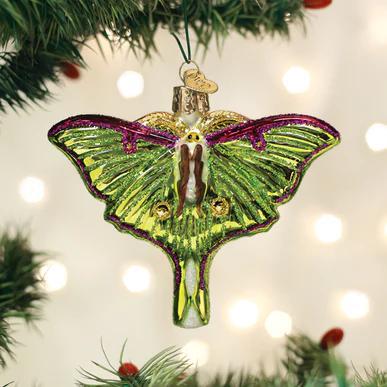Ornament - Blown Glass - Luna Moth