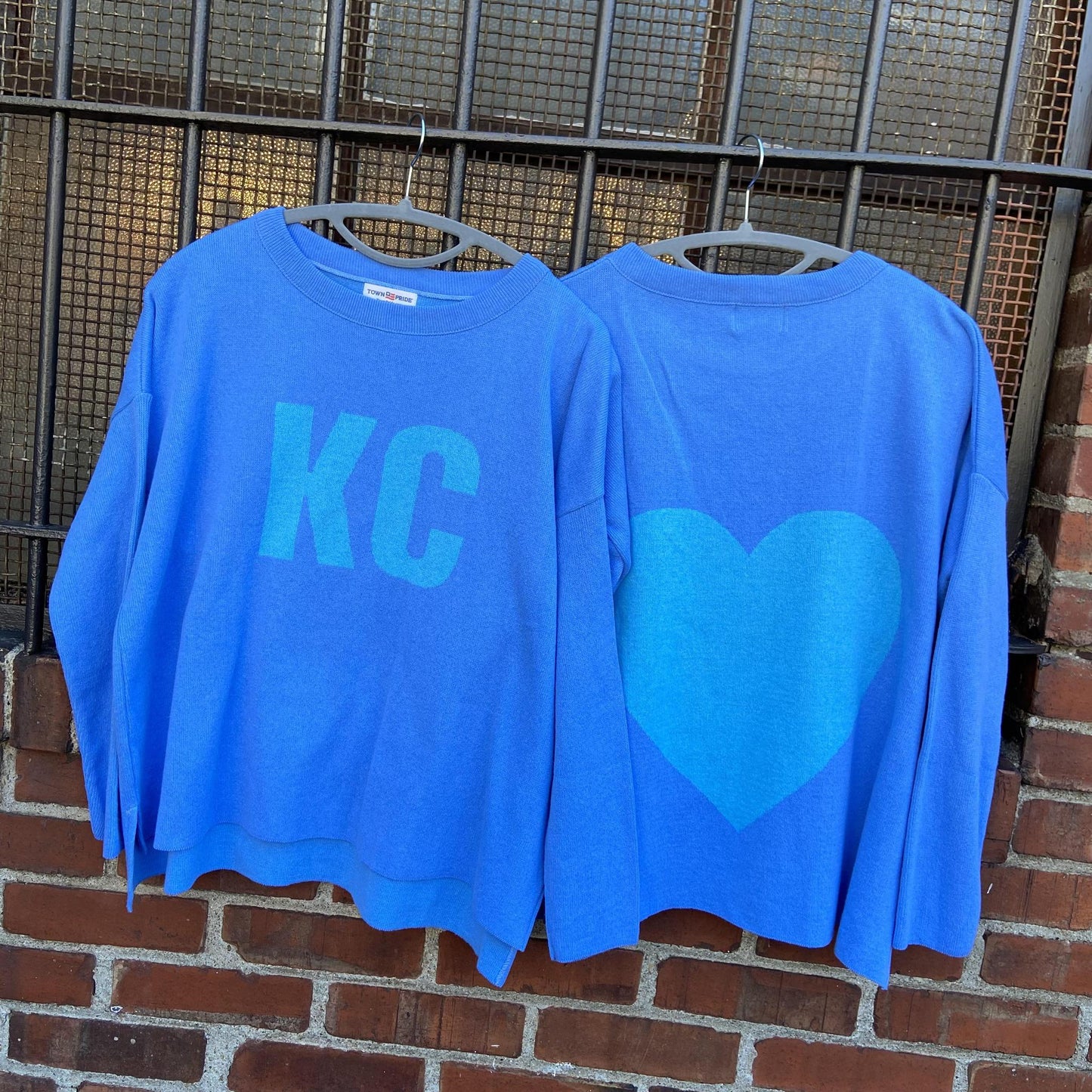 Sweater - KC/Heart (Hydrangea & Jade) - Exclusive