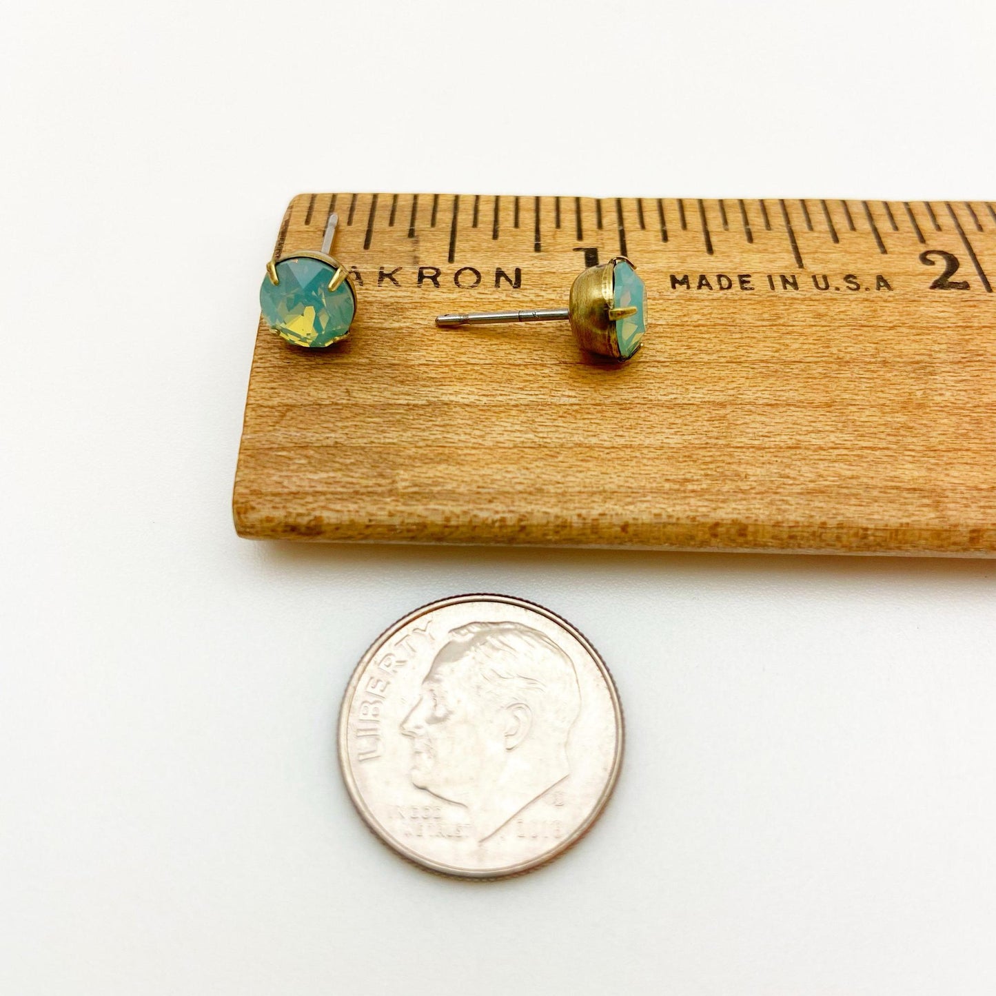 Stud Earrings - Real Crystals - Provence Lavender