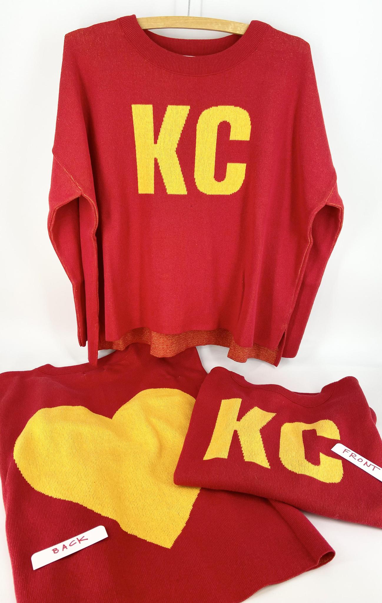 Sweater - KC/Heart (Red + Gold) - Exclusive