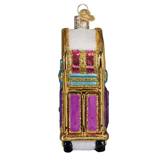 Ornament - Blown Glass - Hotel Luggage Cart