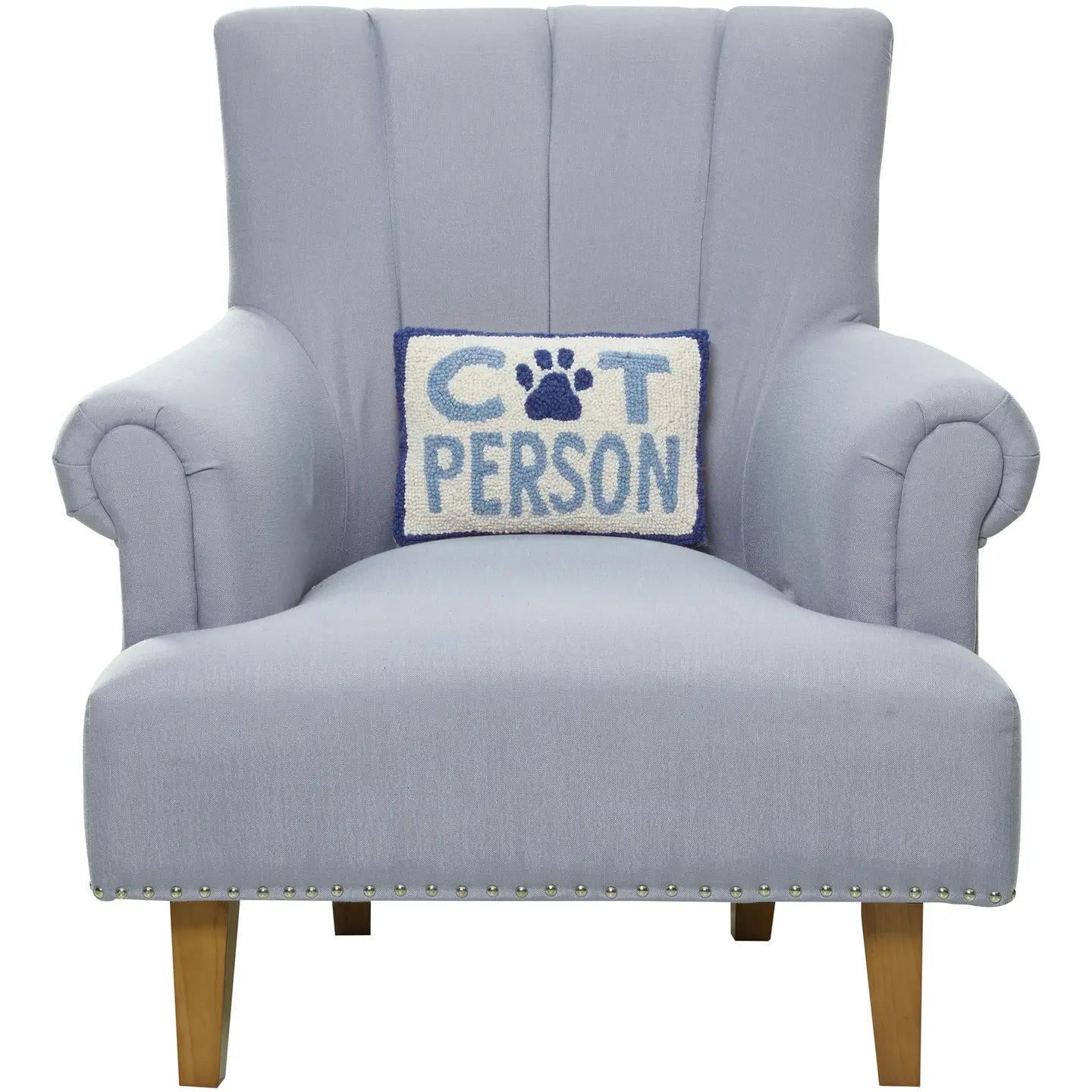 Pillow - Cat Person - Hooked Wool