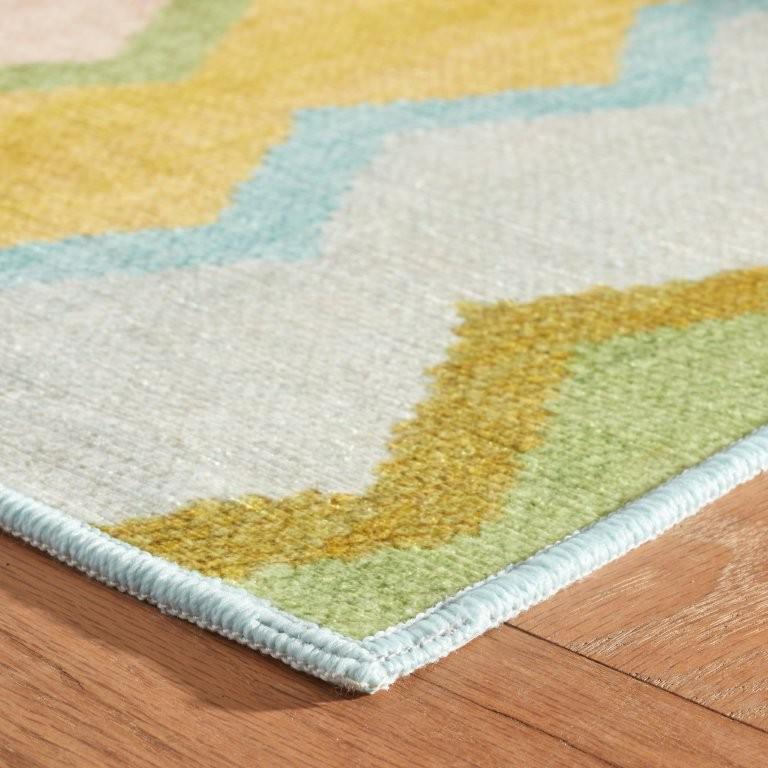 Rug - Machine-Washable - Safety Net Green
