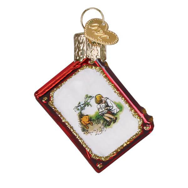 Ornament - Blown Glass - Mini Winnie-the-Pooh Book