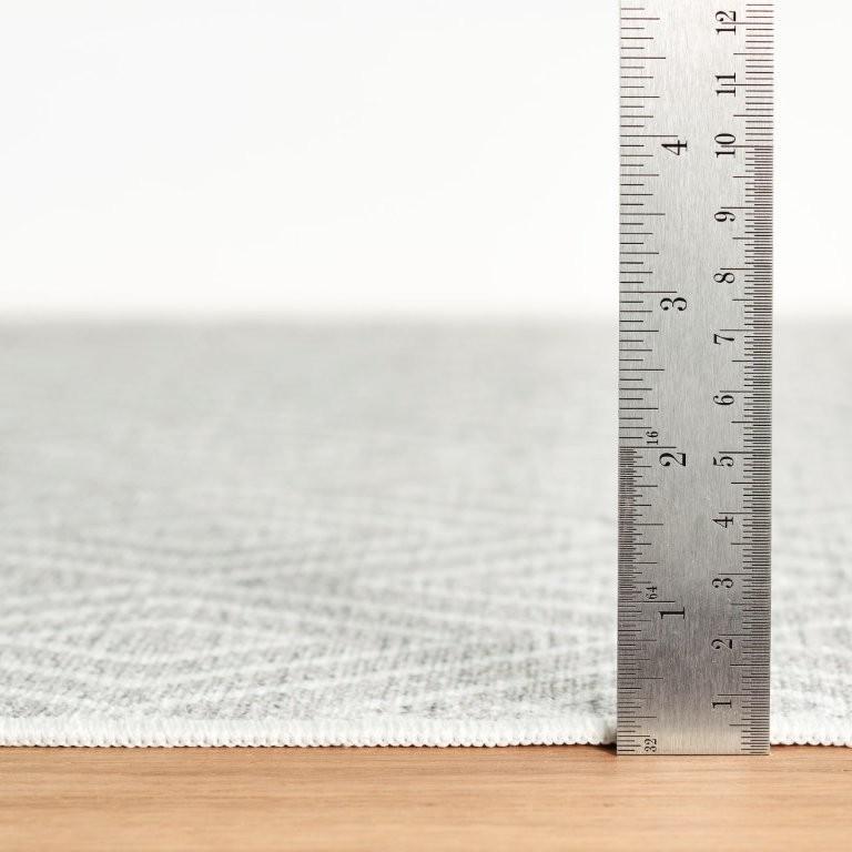 Rug - Machine-Washable - Diamond Platinum/White