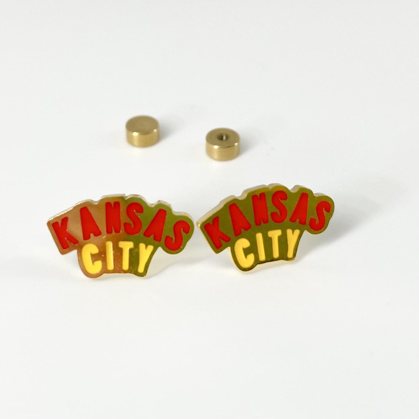 Earrings - Kansas City in Enamel - Studs