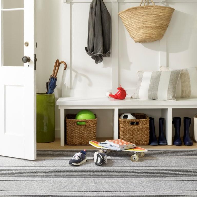 Rug - Machine-Washable - Gunner Stripe Grey