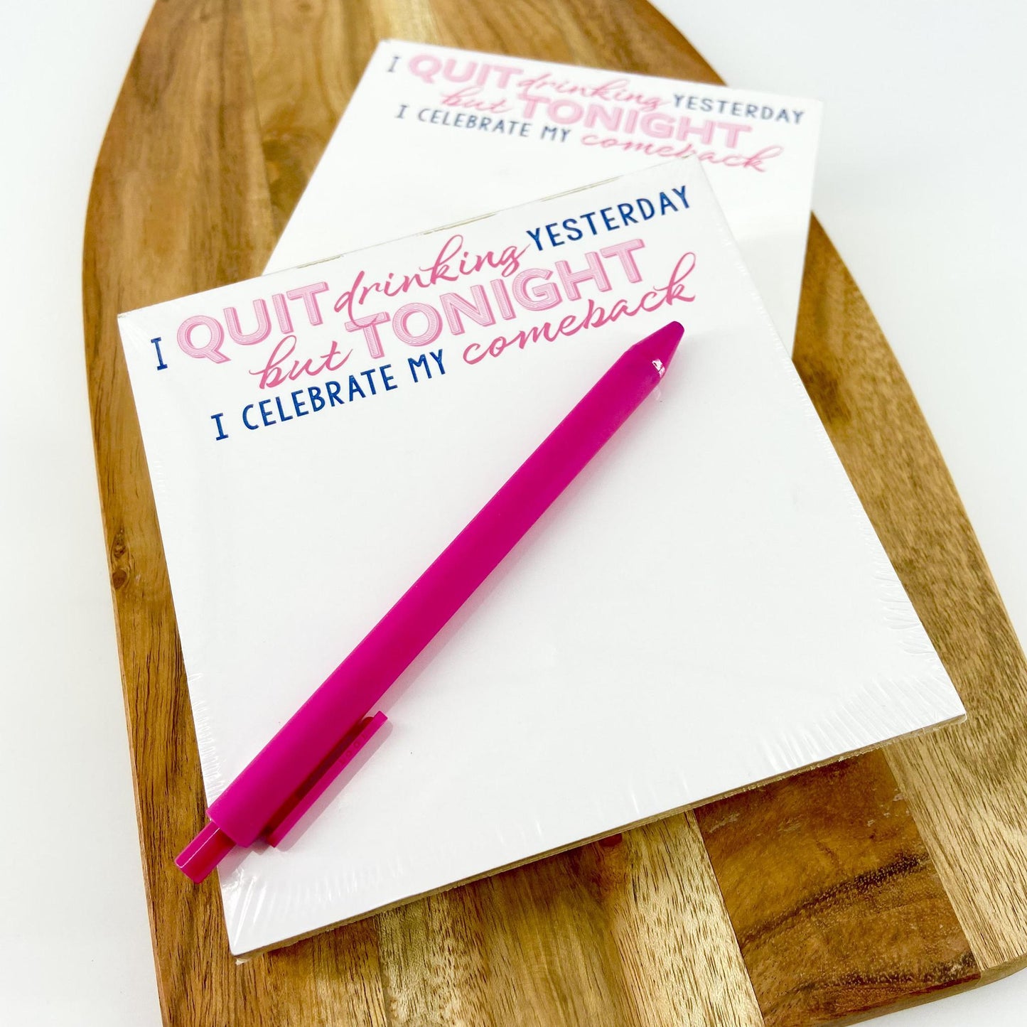 Notepad - "I Quit Drinking Yesterday..." - Lux Paper