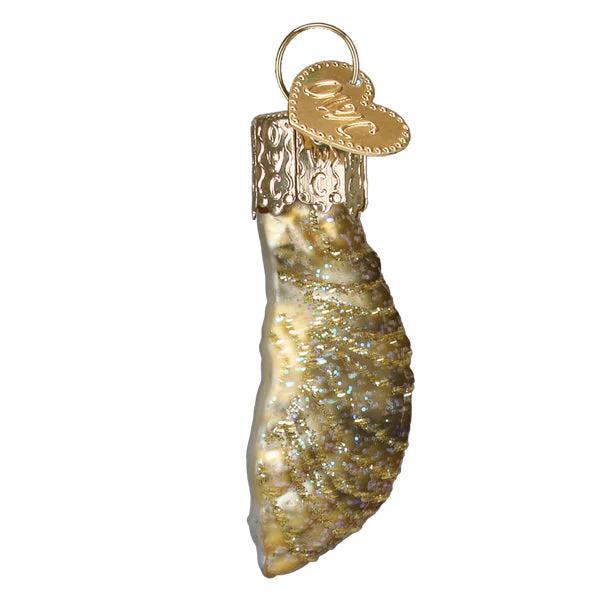 Ornament - Blown Glass - Mini Oyster with Pearl