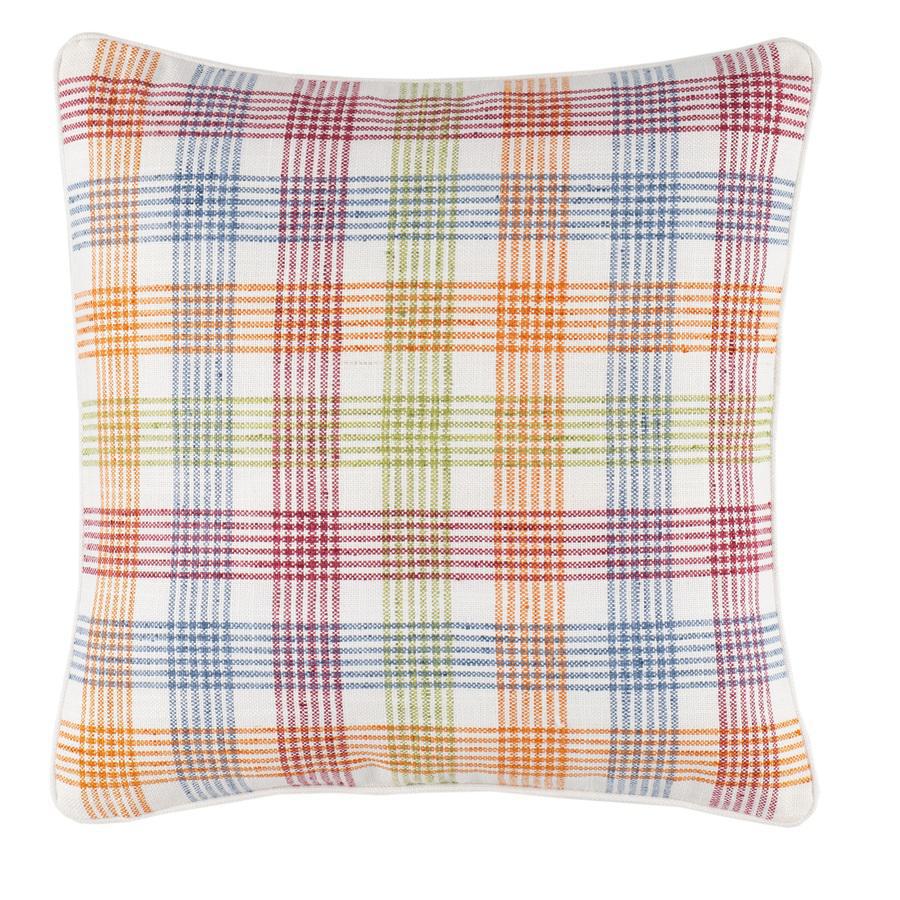 Pillow Cover - Indoor/Outdoor - 20" Square - Floris Plaid Multi