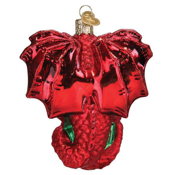 Ornament - Blown Glass - Dungeons & Dragons Red Dragon