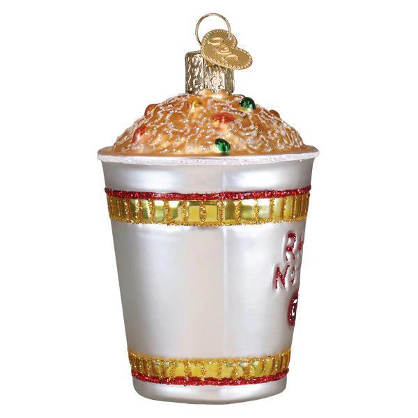 Ornament - Blown Glass - Ramen Noodle Cup