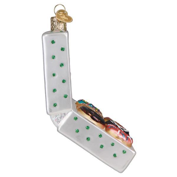 Ornament - Blown Glass - Box of Donuts