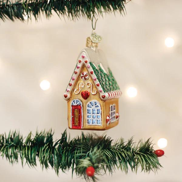 Ornament - Blown Glass - Cookie Cottage