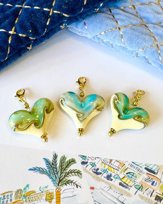 Pendant - Beach Heart - Large - Gold Fill