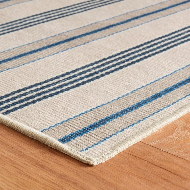 Rug - Machine-Washable - Nimes Ticking Neutral