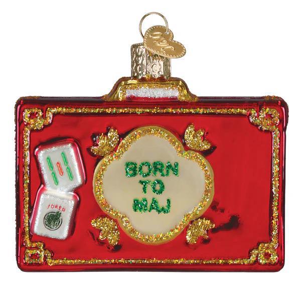 Ornament - Blown Glass - Rack n Roll Mahjong