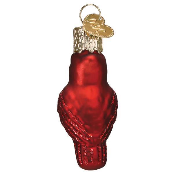 Ornament - Blown Glass - Mini Red Cardinal