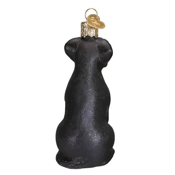Ornament - Blown Glass - Black Labrador
