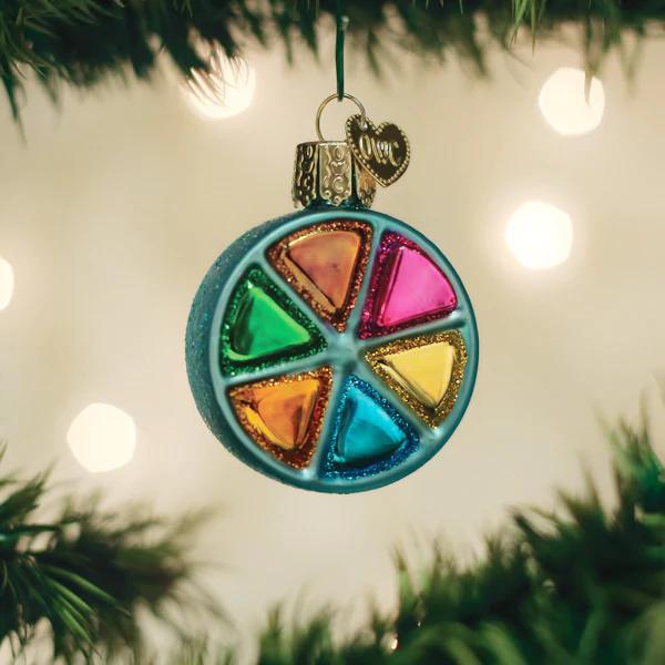 Ornament - Blown Glass - Trivial Pursuit