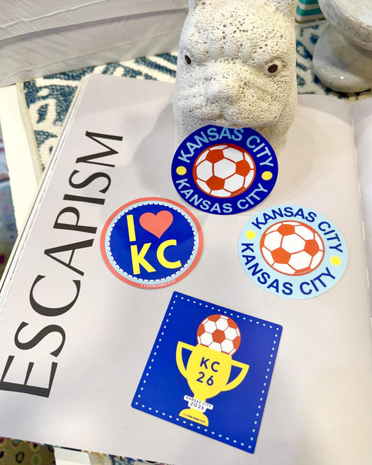 Sticker - KC 26 Trophy & Soccer Ball