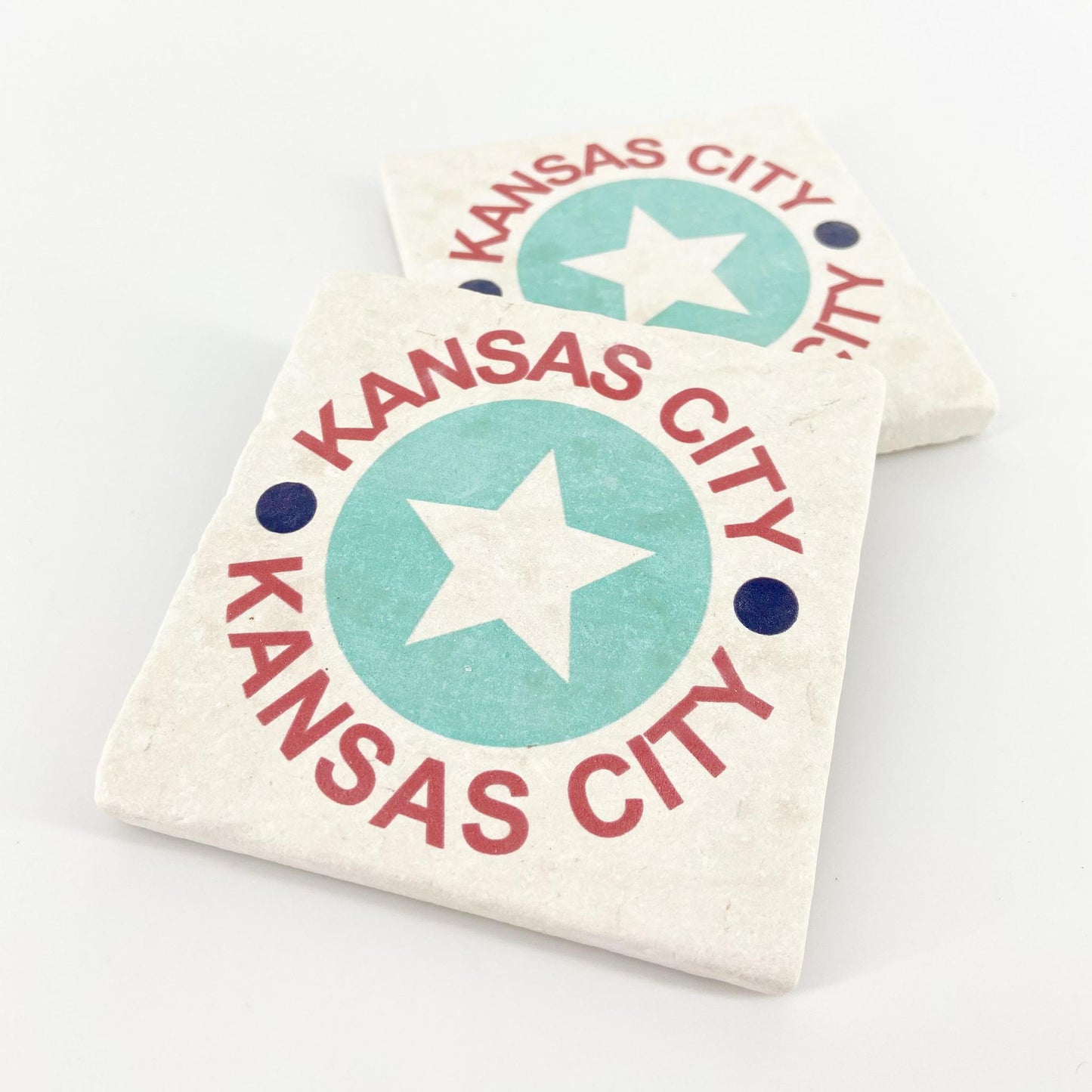 Coaster - Exclusive Star Circle Design - KC Current Colors