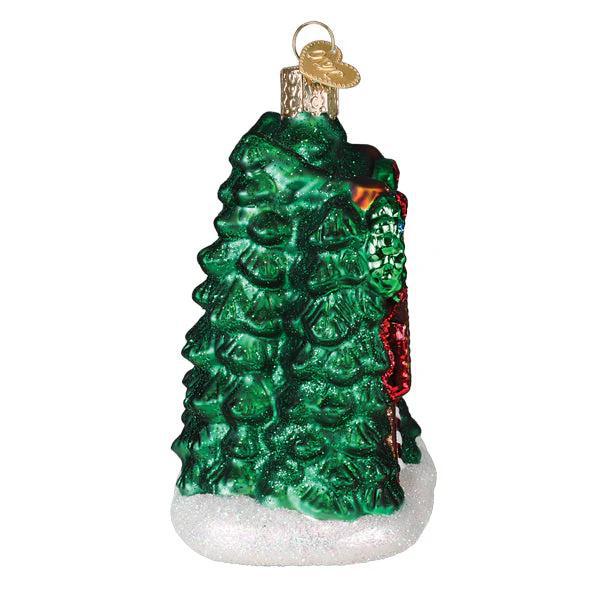Ornament - Blown Glass - Christmas Tree Farm