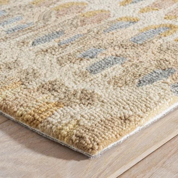 Rug - Micro Hooked Wool - Paint Chip Natural