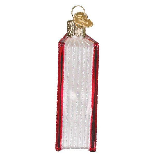 Ornament - Blown Glass - Corduroy Book