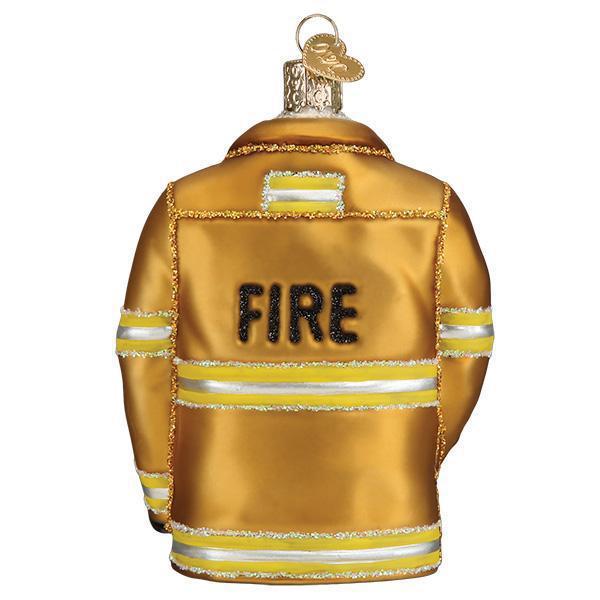 Ornament - Blown Glass - Firefighter's Coat
