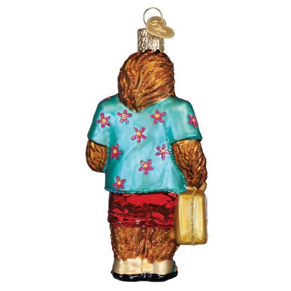 Ornament - Blown Glass - Sasquatch Gone Tropics
