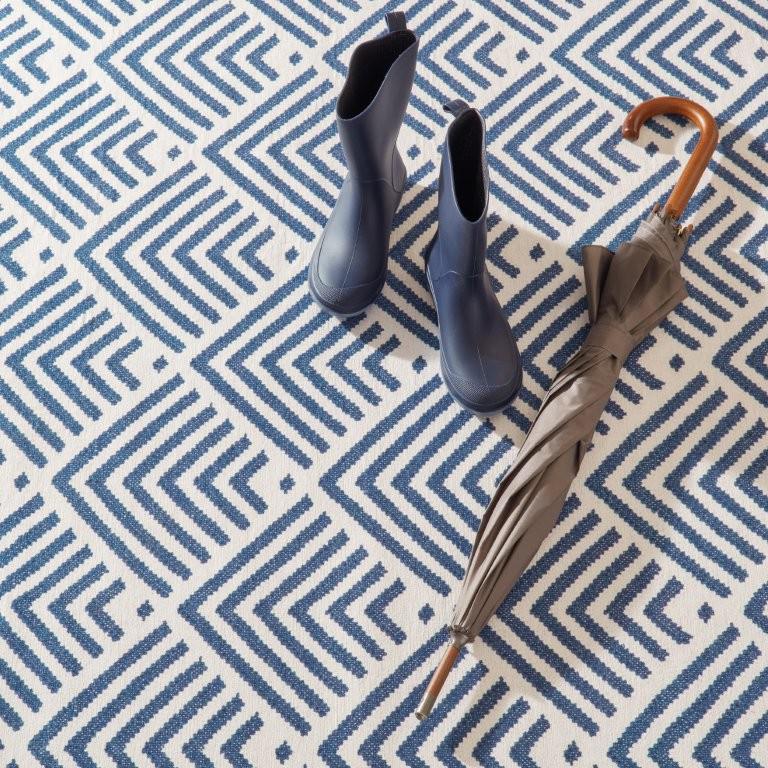 Rug - Machine-Washable - Cleo Navy