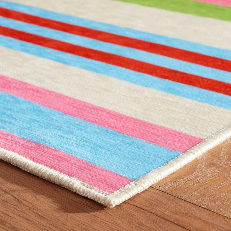 Rug - Machine-Washable - Beach Stripe Multi