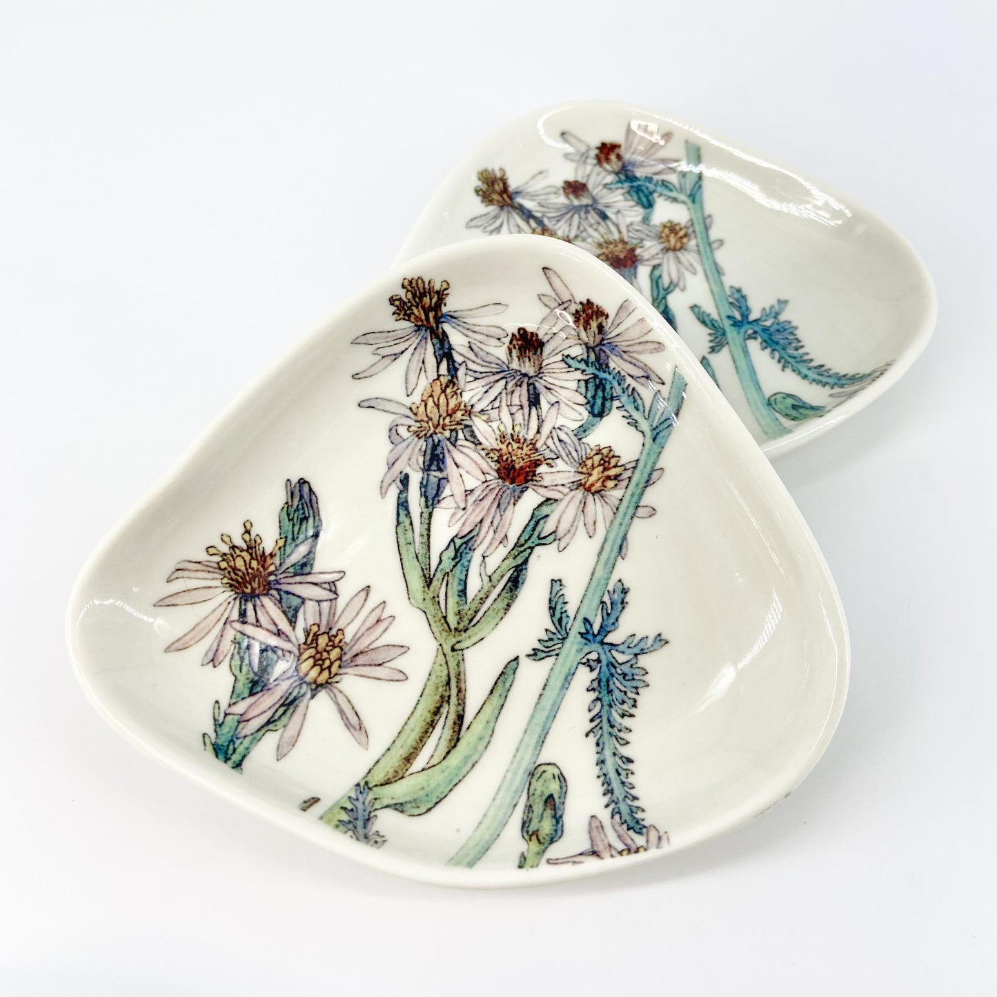 Dish - Glazed Ceramic - mixed floral