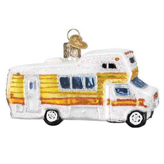 Ornament - Blown Glass - Classic Motorhome
