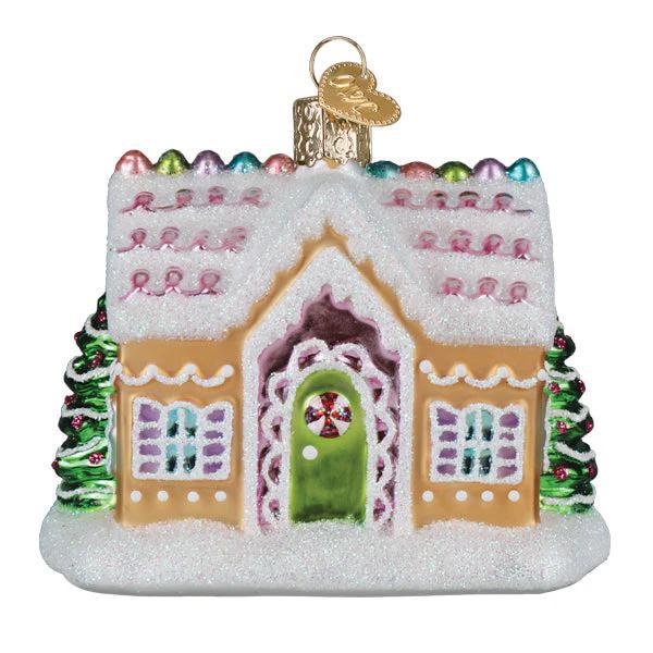 Ornament - Blown Glass - Sugar Coated Cottage
