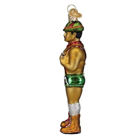 Ornament - Blown Glass - Prancer, Holly Jolly Hunk