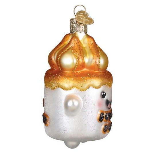 Ornament - Blown Glass - Burnt-Out Marshmallow