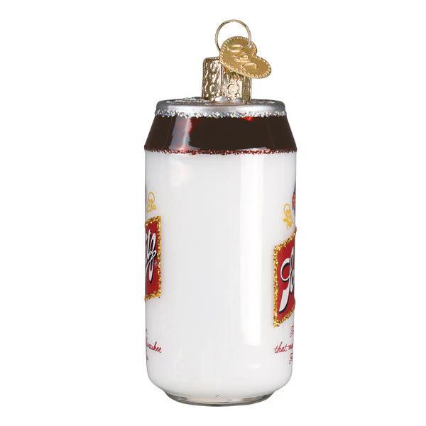 Ornament - Blown Glass - Schlitz Beer Can
