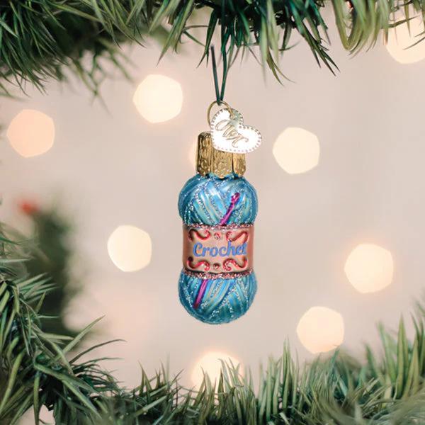 Ornament - Blown Glass - Mini Crochet