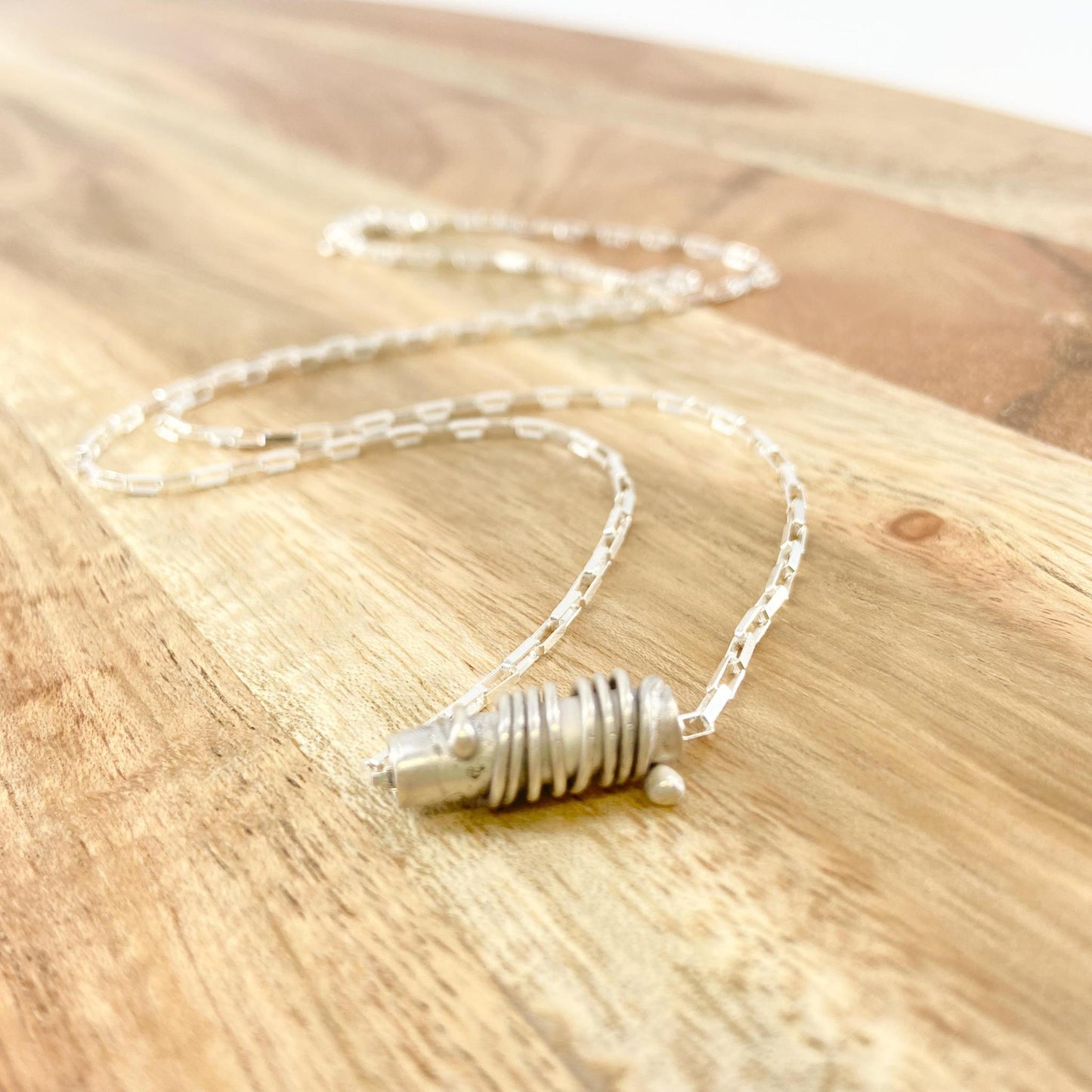 Necklace - Sterling Bead - Original on Sterling Chain