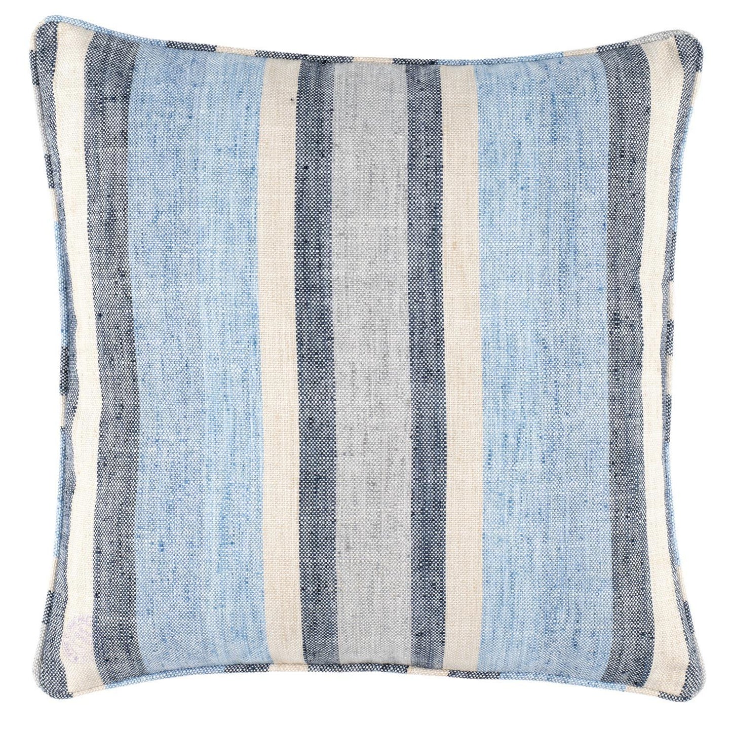 Pillow Cover - Indoor/Outdoor - 20" Square - Noll Stripe Blue