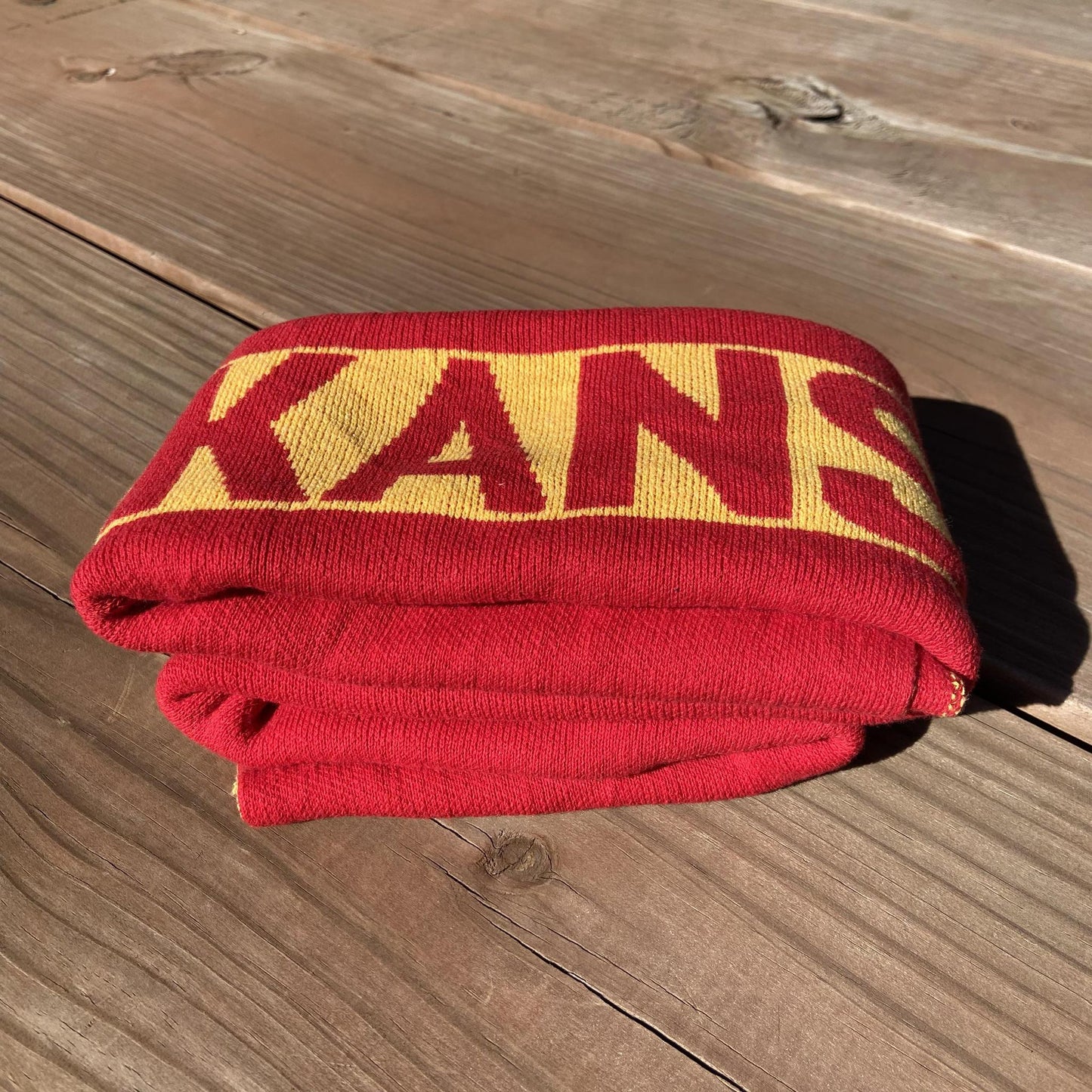 Little Blanket - KANSAS CITY - Red on Yellow
