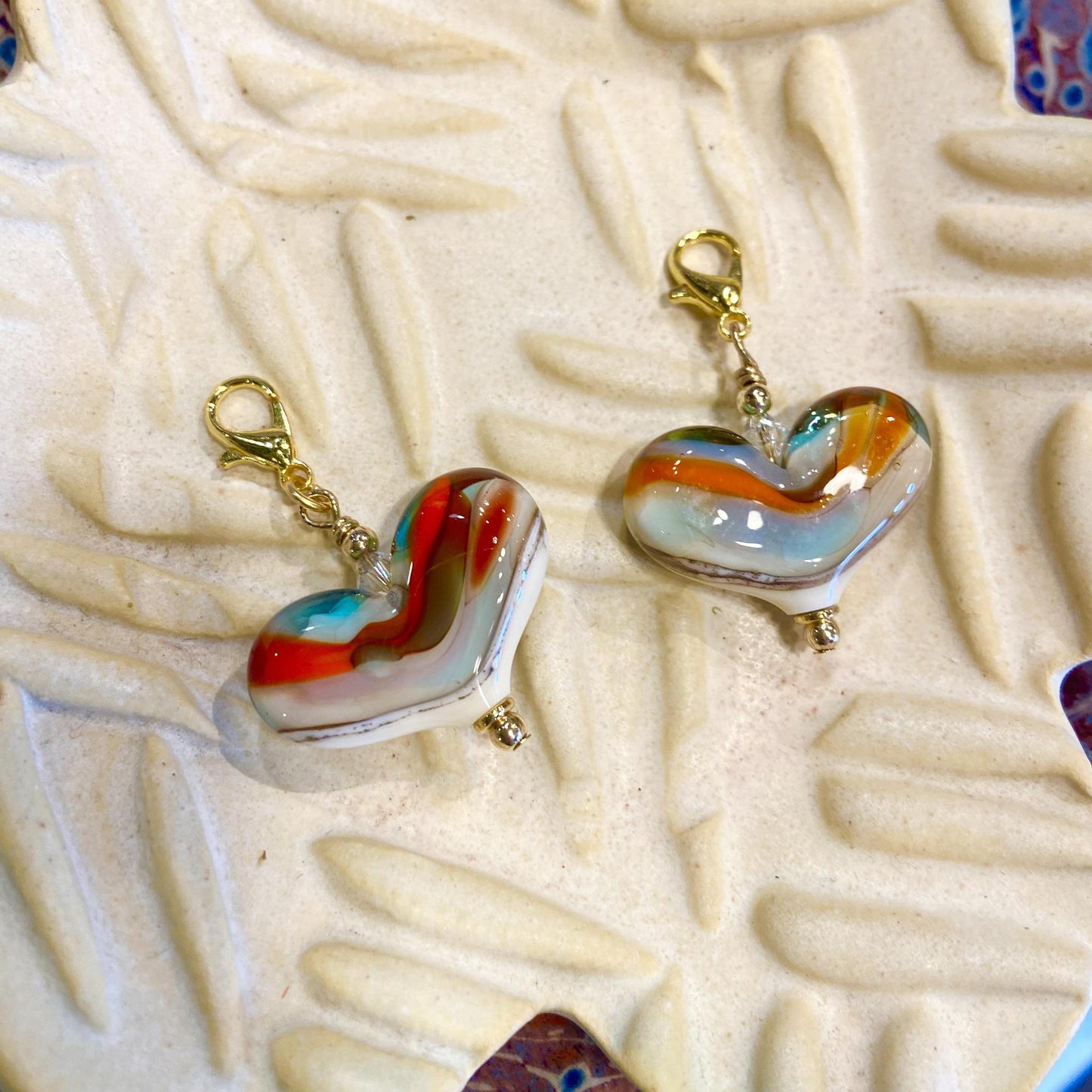 Pendant - Sunset Beach Heart - Gold Fill