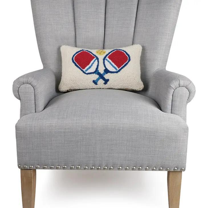 Pillow - Pickleball - Hooked Wool
